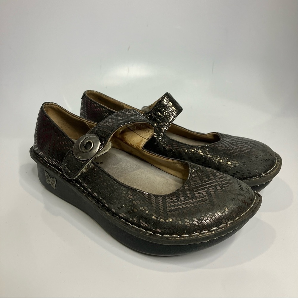 Alegria metallic mary‎ Jane comfort shoes size 37